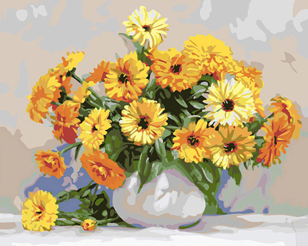 Gaira® Malování podle čísel Žlutá kytice M1361