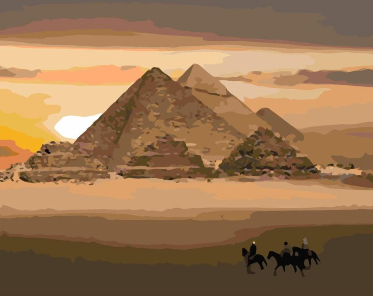Gaira® Malování podle čísel Pyramidy M1361