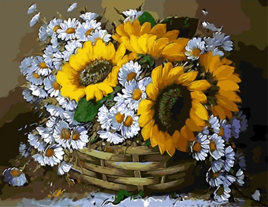 Gaira® Malování podle čísel Koš květin M1364