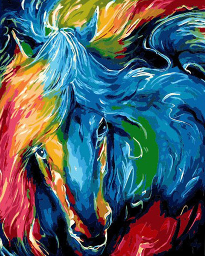 Gaira® Malování podle čísel Barevný kůň M1534