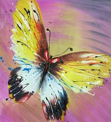 Gaira® Malování podle čísel Motýl M2250