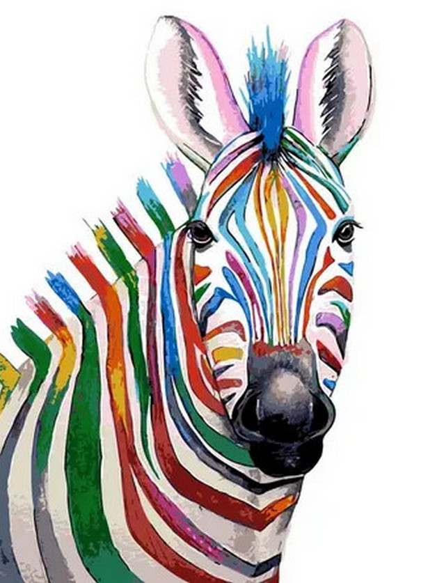 Gaira® Malování podle čísel Zebra M2457
