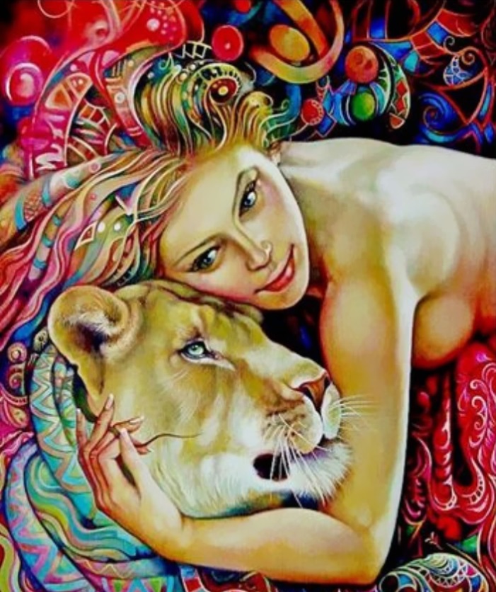 Gaira® Malování podle čísel Dvě lvice M3619